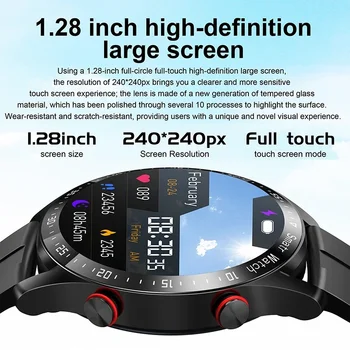 HW20 ЭКГ + PPG Bluetooth Вызов Смарт-Часы для Мужчин, Спортивные Часы с Полным Касанием, Трекер Здоровья, Мужские Умные Часы, Водонепроницаемые Для Android 2