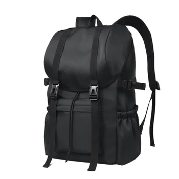 Мужской рюкзак Водонепроницаемый Оксфордский черный Повседневный студенческий рюкзак для путешествий на открытом воздухе 0