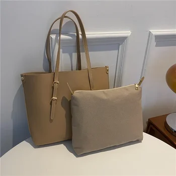 Модная женская однотонная сумка-мессенджер из искусственной кожи, сумка для покупок, повседневная женская сумка-тоут большой емкости, сумка для женщин 0